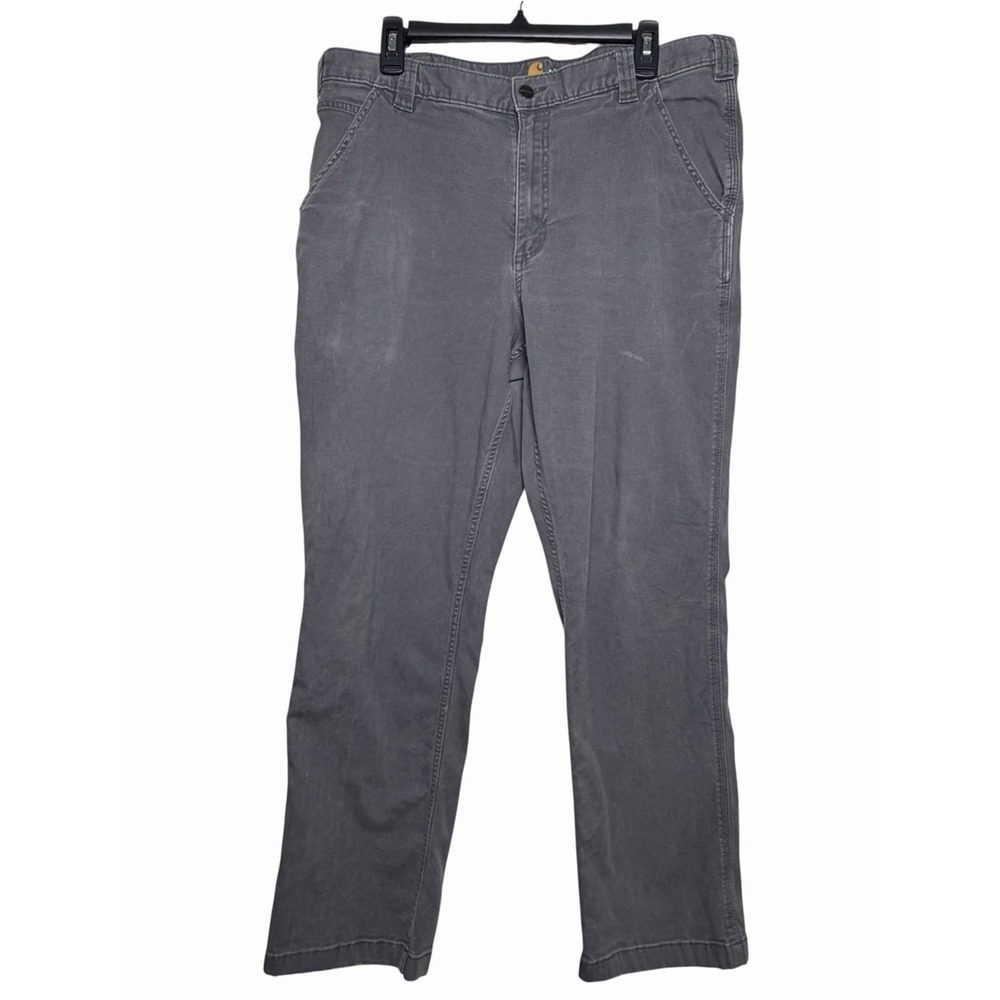 Carhartt Men's 38x32 Relaxed Fit Carpenter Pants Gray Workwear Utility Gorpcore